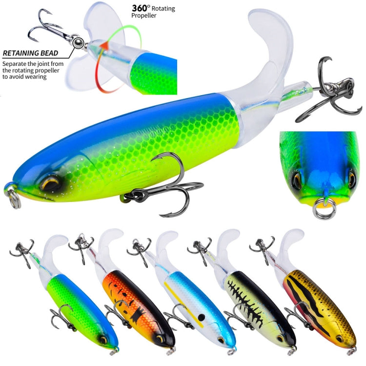 Leurres PROBEROS DW601 à hélice rotative à 360 degrés, leurre flottant tracteur topwater, appât poisson factice, 10,5cm/13,5g, 11,5cm/16,5g, 14,5cm/32,5g