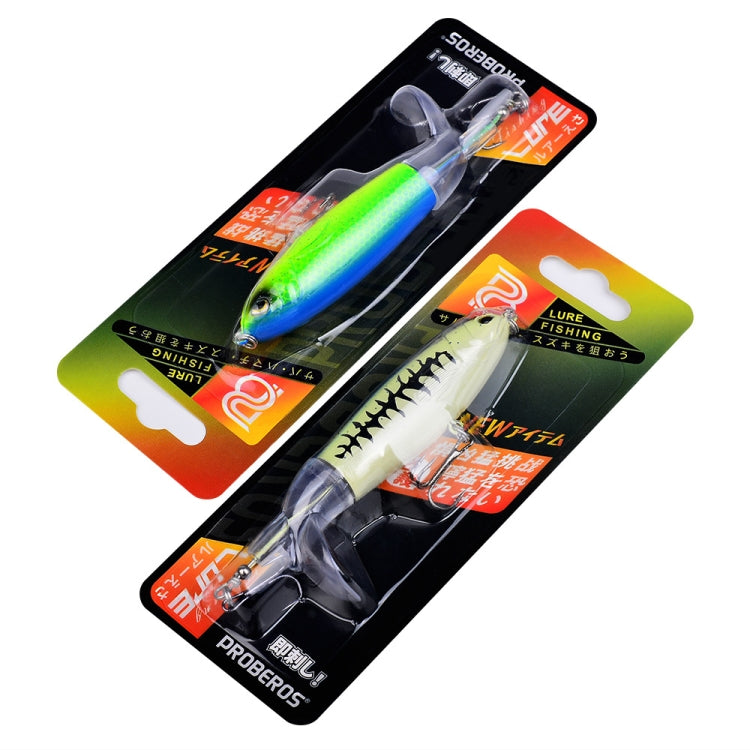 Leurres PROBEROS DW601 à hélice rotative à 360 degrés, leurre flottant tracteur topwater, appât poisson factice, 10,5cm/13,5g, 11,5cm/16,5g, 14,5cm/32,5g
