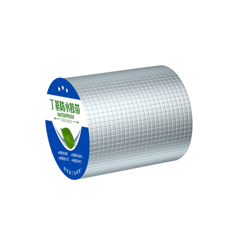1.2mm Thickness Butyl Waterproof Tape Self-Adhesive Aluminum Foil Tape, 5cm x 5m, 15cm x 5m, 20cm x 5m, 10cm x 10m