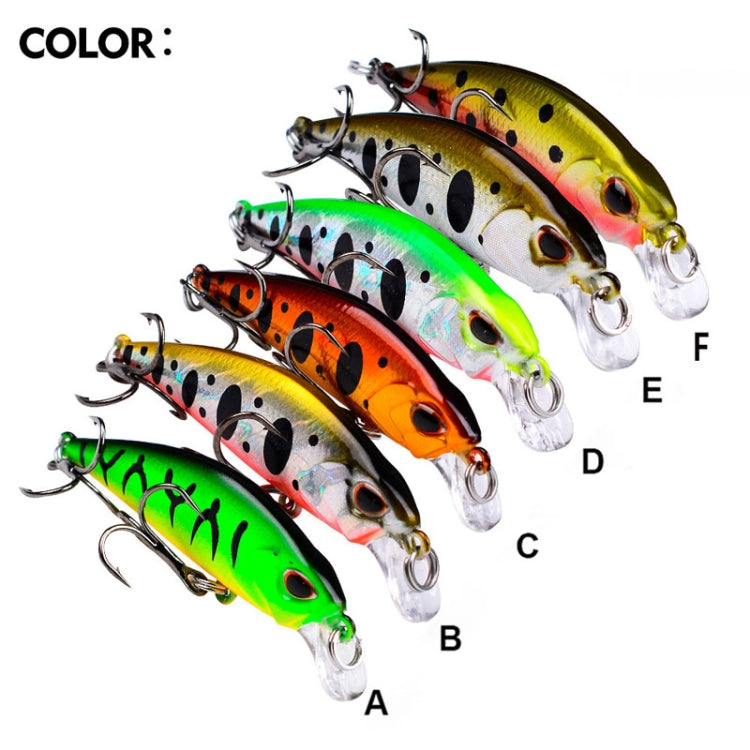 Leurre minnow coulant 5,3cm 4,6g, longue portée, appât dur plastique bionique, matériel de pêche, hameçon PROBEROS DW577 8003, hameçon ordinaire PROBEROS DW578