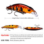 Leurre minnow coulant 5,3cm 4,6g, longue portée, appât dur plastique bionique, matériel de pêche, hameçon PROBEROS DW577 8003, hameçon ordinaire PROBEROS DW578