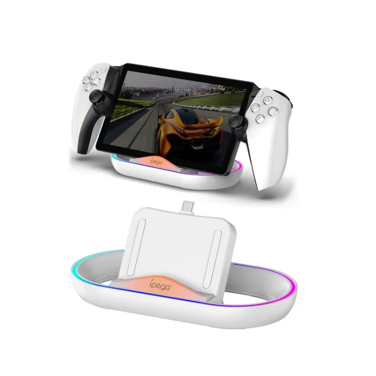 Base de chargement iPega avec éclairage RGB pour console de jeux PlayStation Portal, PG-P5P02