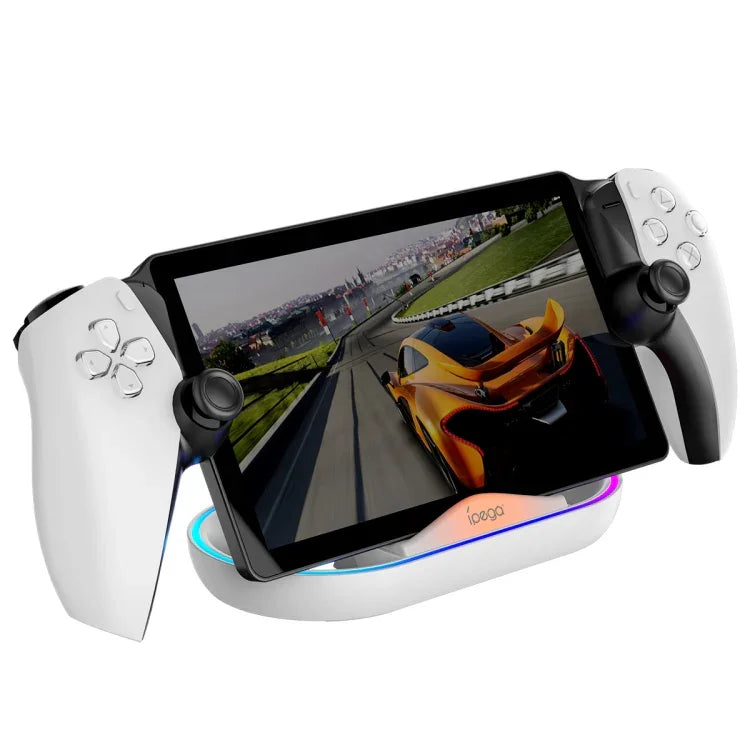 Base de chargement iPega avec éclairage RGB pour console de jeux PlayStation Portal, PG-P5P02