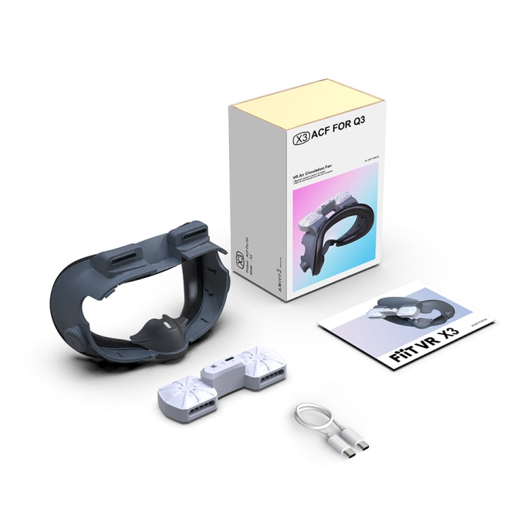 Pour Meta Quest 3 Masque de remplacement avec ventilation pour circulation d'air et dissipation de chaleur, Masque VR anti-buée avec ventilateur