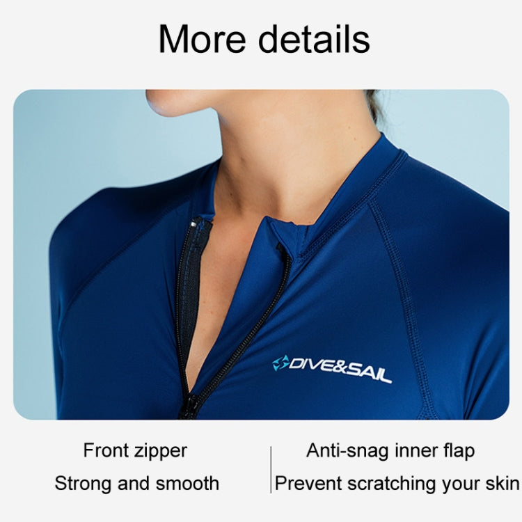 Combinaison de plongée fine d'été pour femmes DIVE & SAIL, respirante, protection solaire, manches longues, séchage rapide, S, M, L, XL, XXL