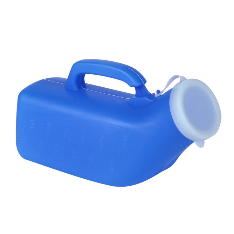 Urinoir Ménager pour Homme 1200ml en Plastique avec Couvercle et Bec Lisse
