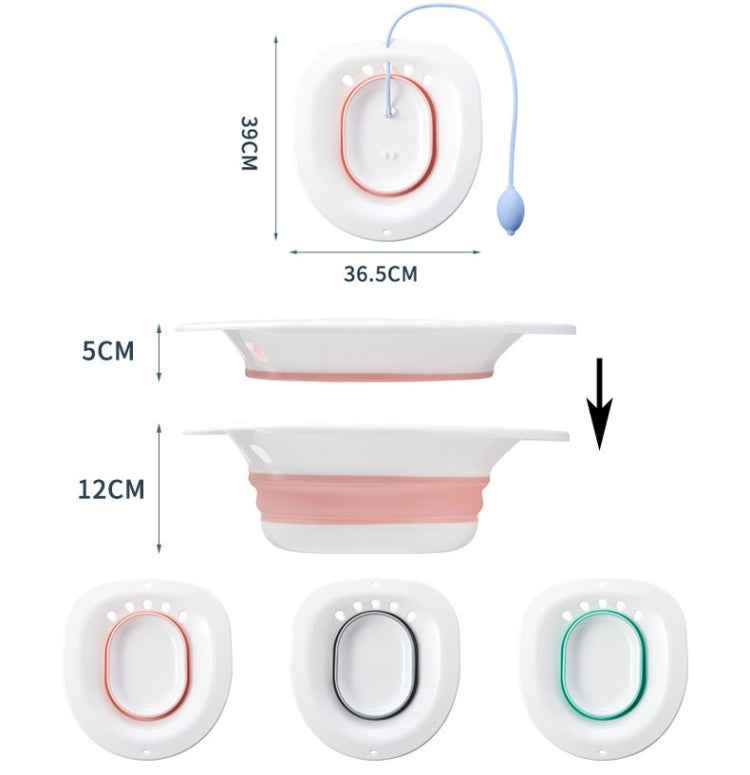 Baignoire pliable sans accroupissement pour maternité, après chirurgie anale, avec douchette.