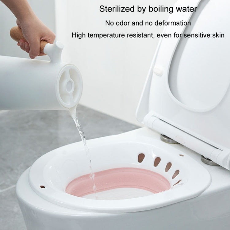 Baignoire pliable sans accroupissement pour maternité, après chirurgie anale, avec douchette.