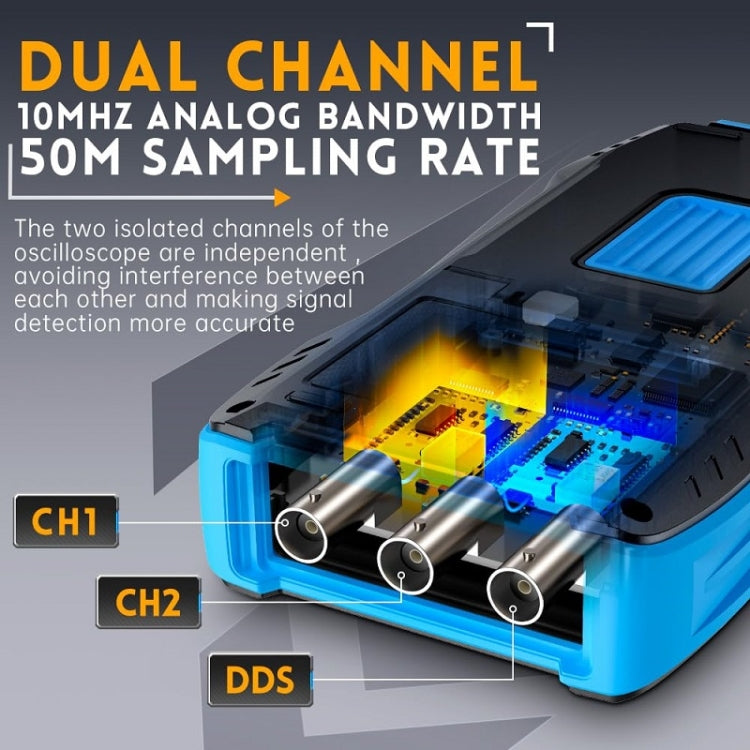 Oscilloscope numérique portable 3 en 1 FNIRSI, multimètre double canal, 2C23T standard, 2C23T amélioré