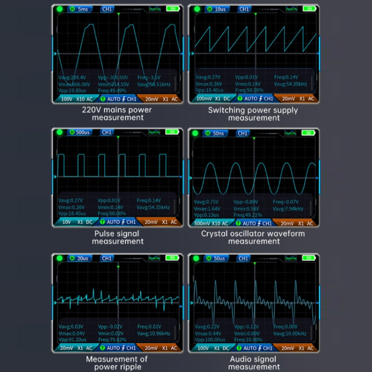 Oscilloscope numérique portable 3 en 1 FNIRSI, multimètre double canal, 2C23T standard, 2C23T amélioré