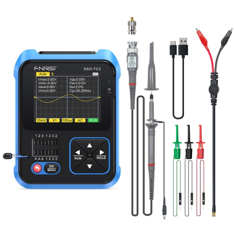Oscilloscope numérique portable 3 en 1 FNIRSI, testeur de transistor LCR, DSO-TC3 standard, DSO-TC3 amélioré