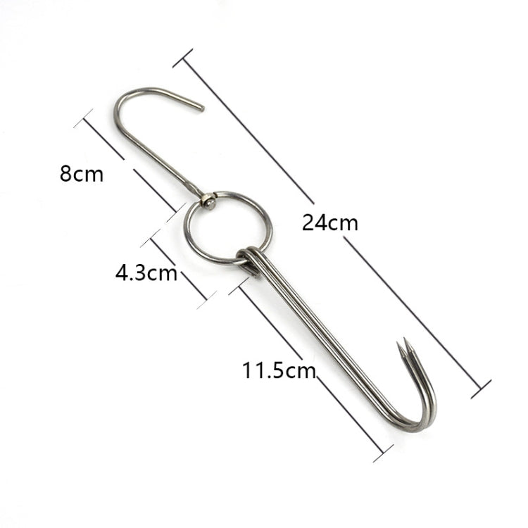 Cintre à rôtir double anneau en acier inoxydable, support de suspension pour barbecue extérieur, petit anneau 3 cm 23 cm, petit anneau de cire 3 cm 24,5 cm, grand anneau de cire 3 cm 33 cm, anneau de cire moyen 3 cm 29 cm, acier épais court 4 cm 24 cm...