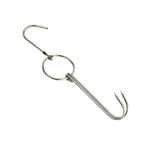 Cintre à rôtir double anneau en acier inoxydable, support de suspension pour barbecue extérieur, petit anneau 3 cm 23 cm, petit anneau de cire 3 cm 24,5 cm, grand anneau de cire 3 cm 33 cm, anneau de cire moyen 3 cm 29 cm, acier épais court 4 cm 24 cm...