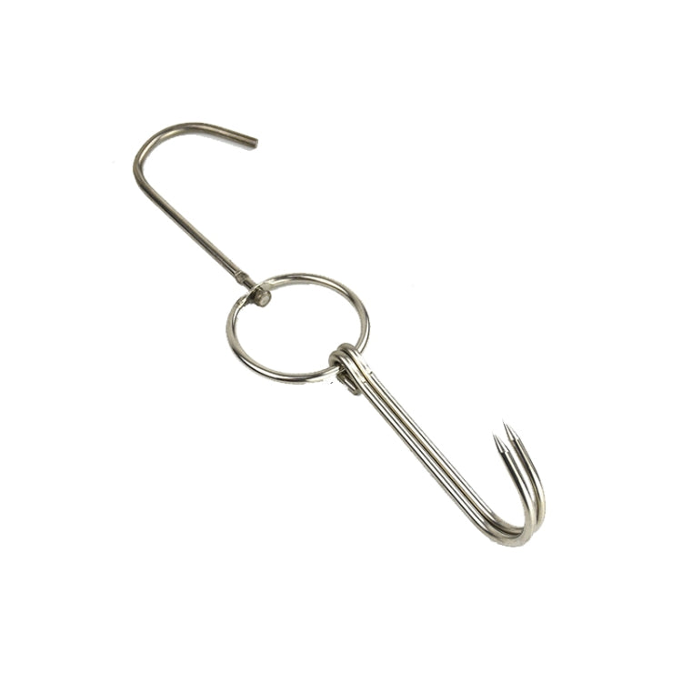 Cintre à rôtir double anneau en acier inoxydable, support de suspension pour barbecue extérieur, petit anneau 3 cm 23 cm, petit anneau de cire 3 cm 24,5 cm, grand anneau de cire 3 cm 33 cm, anneau de cire moyen 3 cm 29 cm, acier épais court 4 cm 24 cm...