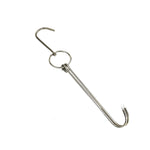 Cintre à rôtir double anneau en acier inoxydable, support de suspension pour barbecue extérieur, petit anneau 3 cm 23 cm, petit anneau de cire 3 cm 24,5 cm, grand anneau de cire 3 cm 33 cm, anneau de cire moyen 3 cm 29 cm, acier épais court 4 cm 24 cm...