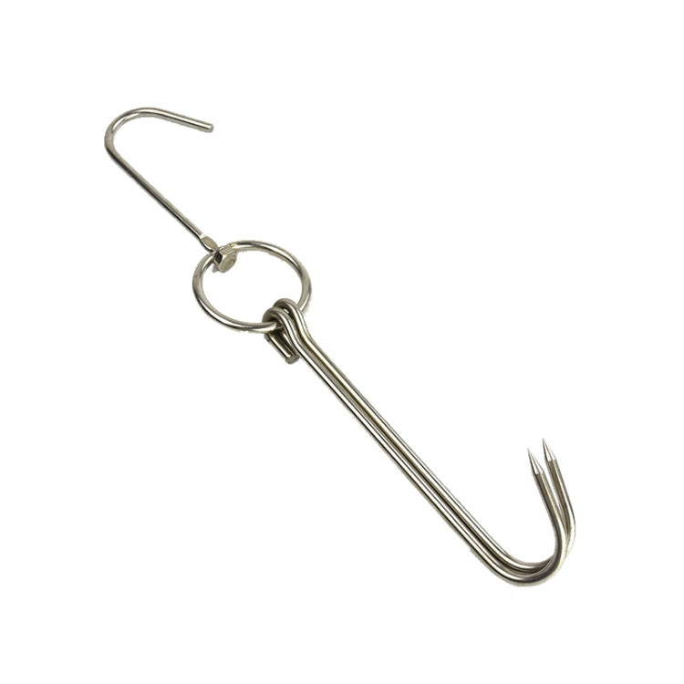 Cintre à rôtir double anneau en acier inoxydable, support de suspension pour barbecue extérieur, petit anneau 3 cm 23 cm, petit anneau de cire 3 cm 24,5 cm, grand anneau de cire 3 cm 33 cm, anneau de cire moyen 3 cm 29 cm, acier épais court 4 cm 24 cm...