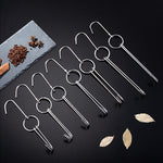 Cintre à rôtir double anneau en acier inoxydable, support de suspension pour barbecue extérieur, petit anneau 3 cm 23 cm, petit anneau de cire 3 cm 24,5 cm, grand anneau de cire 3 cm 33 cm, anneau de cire moyen 3 cm 29 cm, acier épais court 4 cm 24 cm...