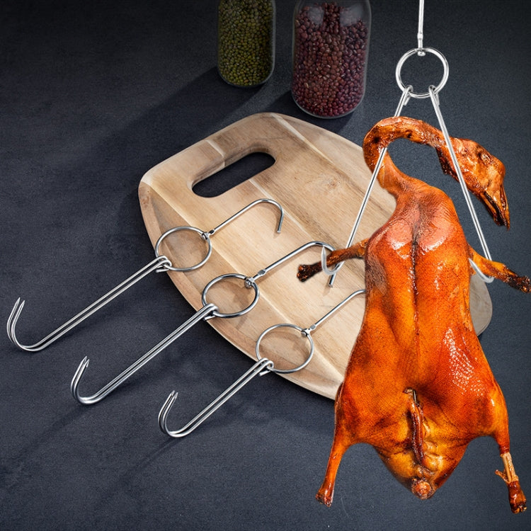 Cintre à rôtir double anneau en acier inoxydable, support de suspension pour barbecue extérieur, petit anneau 3 cm 23 cm, petit anneau de cire 3 cm 24,5 cm, grand anneau de cire 3 cm 33 cm, anneau de cire moyen 3 cm 29 cm, acier épais court 4 cm 24 cm...
