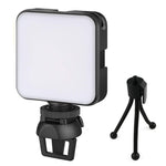 Lampe de remplissage vidéo conférence mobile W64 64 LED pour ordinateur portable, lampe de poche photo, ensemble clip, ensemble clip + trépied