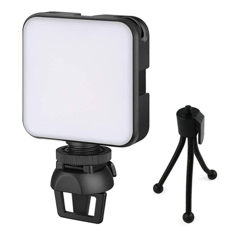 Lampe de remplissage vidéo conférence mobile W64 64 LED pour ordinateur portable, lampe de poche photo, ensemble clip, ensemble clip + trépied