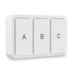 Interrupteur intelligent sans fil Zigbee Tuya 3 touches situationnel, YSB33