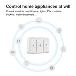 Interrupteur intelligent sans fil Zigbee Tuya 3 touches situationnel, YSB33