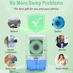 Déshumidificateur à semi-conducteurs de 1500 ml avec fonction de dégivrage automatique, minuterie, mode veille, prise EU