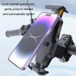 Support téléphone automatique à verrouillage pour vélo, support téléphone vélo