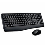 Ensemble clavier et souris sans fil T-WOLF TF-100 2,4G Bluetooth pour ordinateur portable et bureau, TF-100 (Noir)