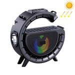 Lampe d'ambiance colorée en forme de G DV-800 Lampe torche Enceinte Bluetooth solaire sans fil