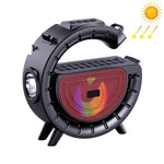 Lampe d'ambiance colorée en forme de G DV-800 Lampe torche Enceinte Bluetooth solaire sans fil