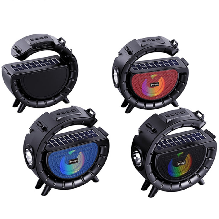 Lampe d'ambiance colorée en forme de G DV-800 Lampe torche Enceinte Bluetooth solaire sans fil