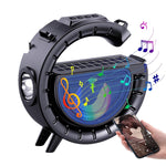 Lampe d'ambiance colorée en forme de G DV-800 Lampe torche Enceinte Bluetooth solaire sans fil