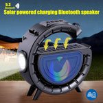 Lampe d'ambiance colorée en forme de G DV-800 Lampe torche Enceinte Bluetooth solaire sans fil