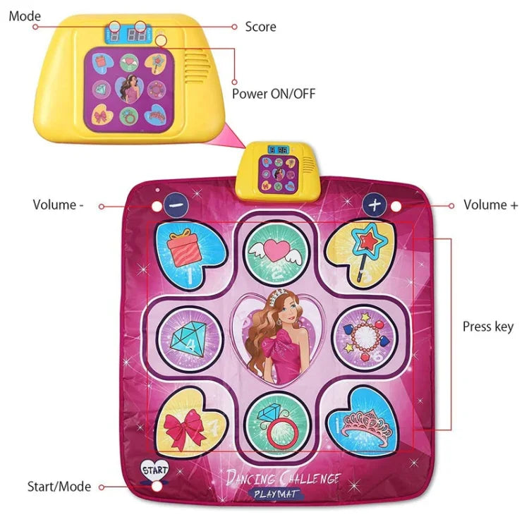 Tapis de danse musical pour enfants, jeu de danse électronique, boîte à musique, jouets