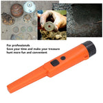 Détecteur de positionnement portatif métallique mini étanche, orange, noir