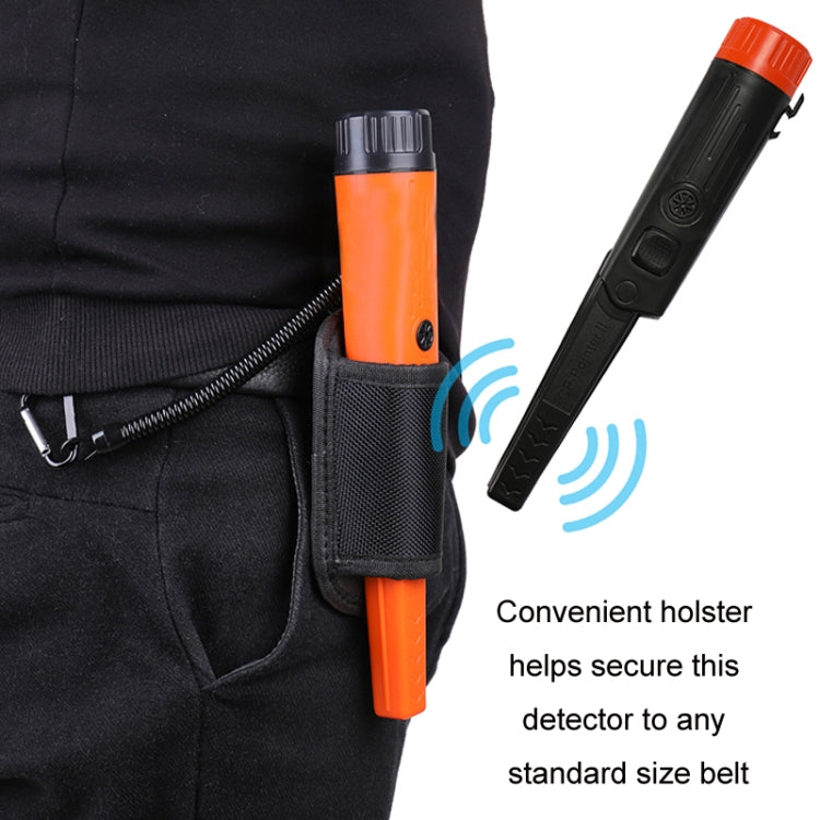 Détecteur de positionnement portatif métallique mini étanche, orange, noir
