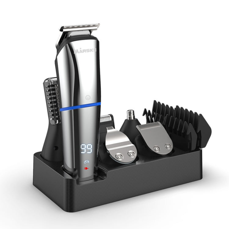 MARSKE Tondeuse à Cheveux 6-en-1 Kit de Toilettage Rasoir Rechargeable pour Sculpture Tondeuse Nez, Prise UE, Prise US
