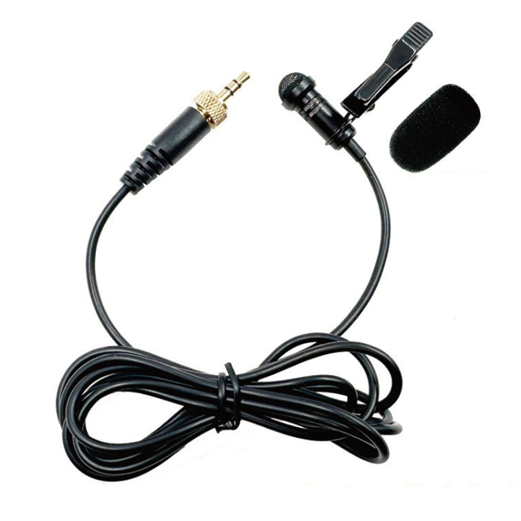 Microphone cravate sans fil avec prise droite 3,5 mm à filetage interne, 1,5 m, 2 m, 3 m, 4 m, 5 m