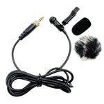 Microphone cravate sans fil avec prise droite 3,5 mm à filetage interne, 1,5 m, 2 m, 3 m, 4 m, 5 m