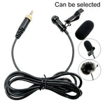 Microphone cravate sans fil avec prise droite 3,5 mm à filetage interne, 1,5 m, 2 m, 3 m, 4 m, 5 m