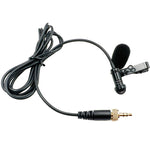 Microphone cravate sans fil avec prise droite 3,5 mm à filetage interne, 1,5 m, 2 m, 3 m, 4 m, 5 m