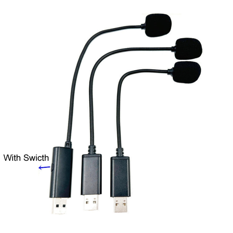Microphone pour visioconférence en direct, branchement direct USB, 4,0x205 mm, 4,0x255 mm, 4,0x255 mm avec interrupteur