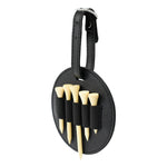 Sac de rangement en cuir pour piquets de golf à suspendre à la taille, extérieur, double face noir, double face marron, simple face noir, simple face marron