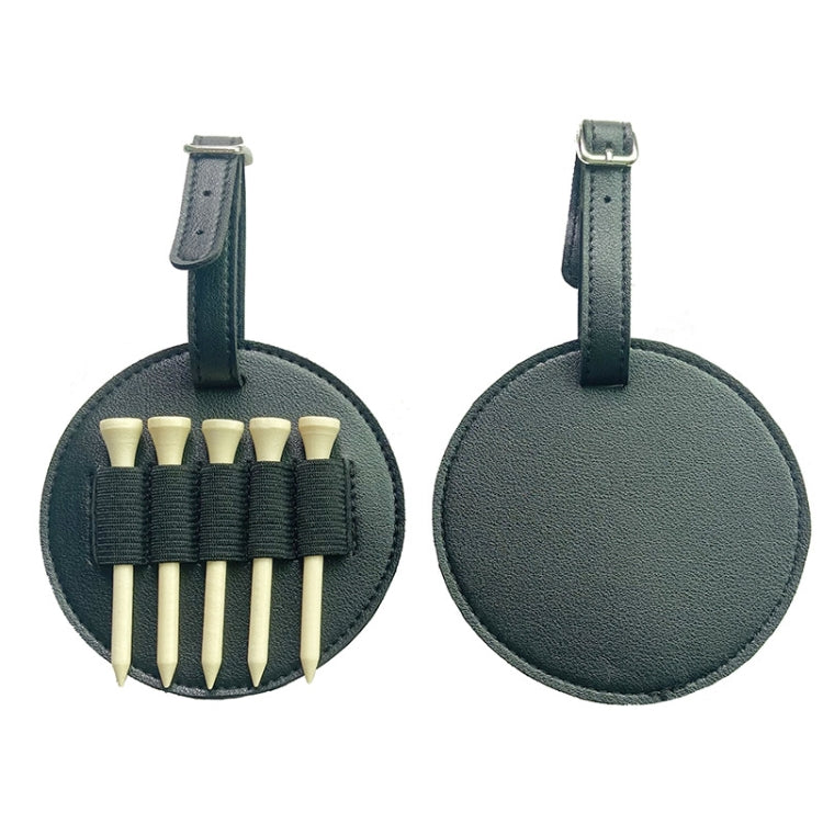 Sac de rangement en cuir pour piquets de golf à suspendre à la taille, extérieur, double face noir, double face marron, simple face noir, simple face marron