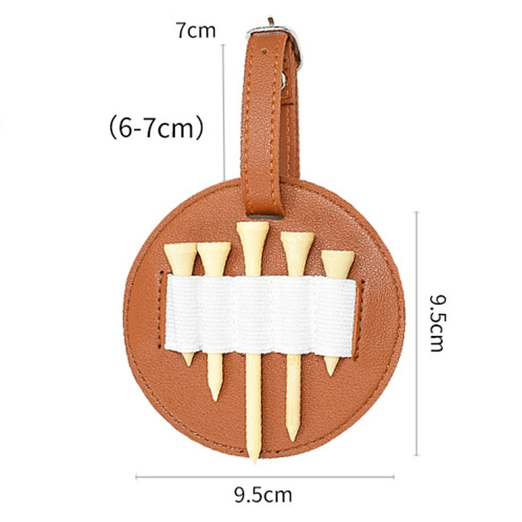 Sac de rangement en cuir pour piquets de golf à suspendre à la taille, extérieur, double face noir, double face marron, simple face noir, simple face marron