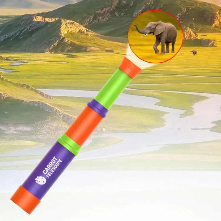 Jouet éducatif scientifique pour enfants télescope radis 8X HD à mise au point rétractable