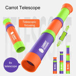 Jouet éducatif scientifique pour enfants télescope radis 8X HD à mise au point rétractable