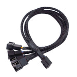 Câble d'extension ventilateur de refroidissement PWM ordinateur Contrôle de température Connecteur HUB châssis, 0,27m