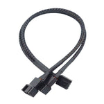 Câble d'extension ventilateur de refroidissement PWM ordinateur Contrôle de température Connecteur HUB châssis, 0,27m